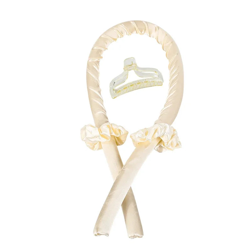 Luxus Seiden-Lockenband – Hitzefreies Locken-Headband für elegante Curls über Nacht - LIVILIFE